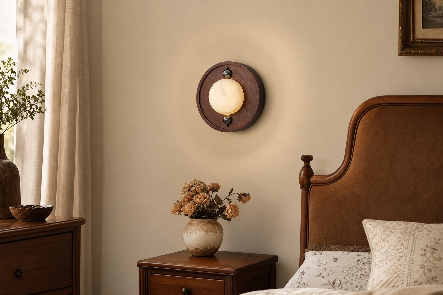 Kinkiet Bezel Alabaster D393 produkt w kontekście sceny lifestylowej