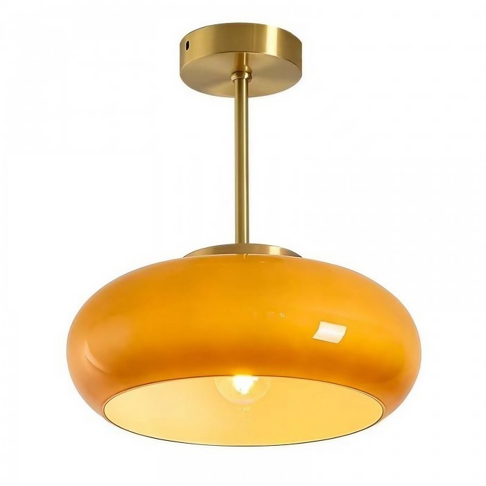 Art Deco Bauhaus Glass Disc Ceiling Light S152