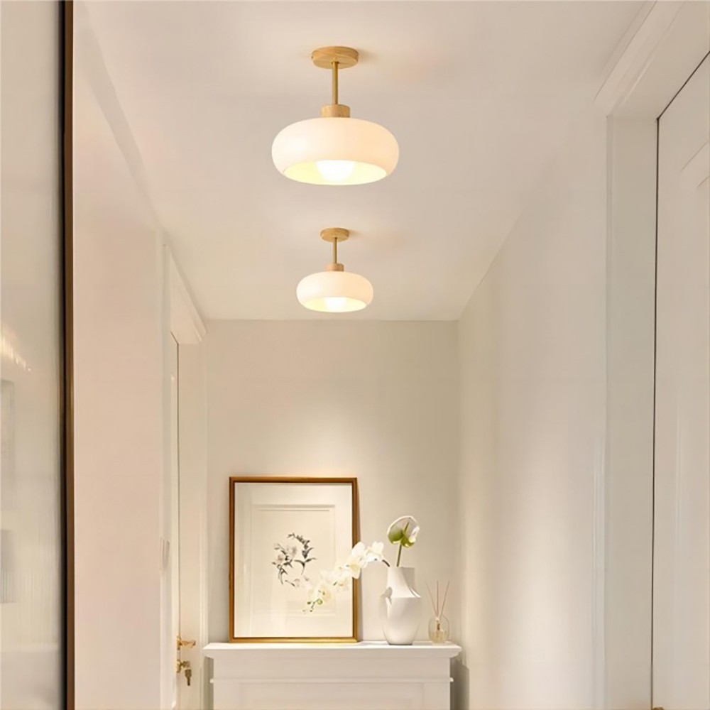 Retro Bauhaus Glass Ceiling Lamp S84