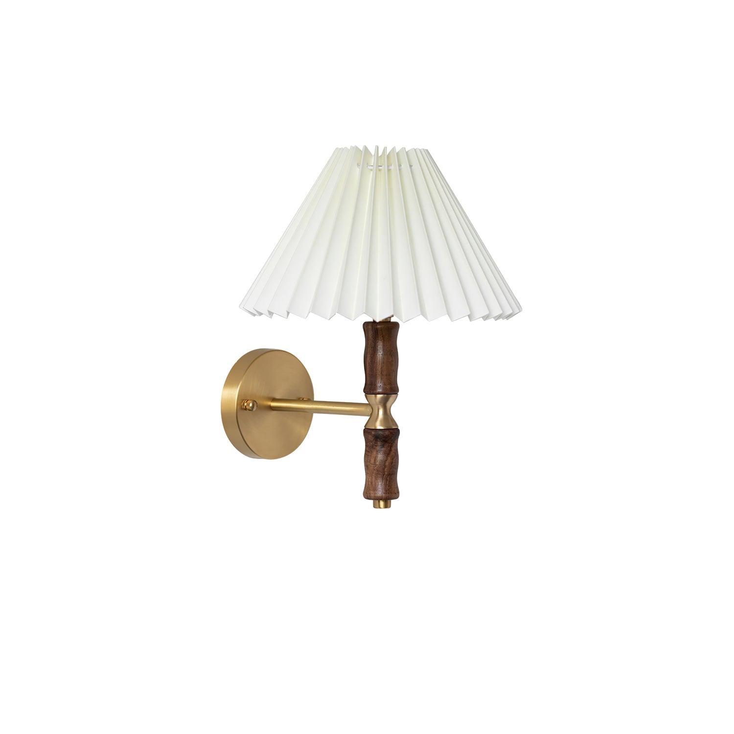 Japanese Retro Walnut Atmosphere Wall Light For Bedroom M436