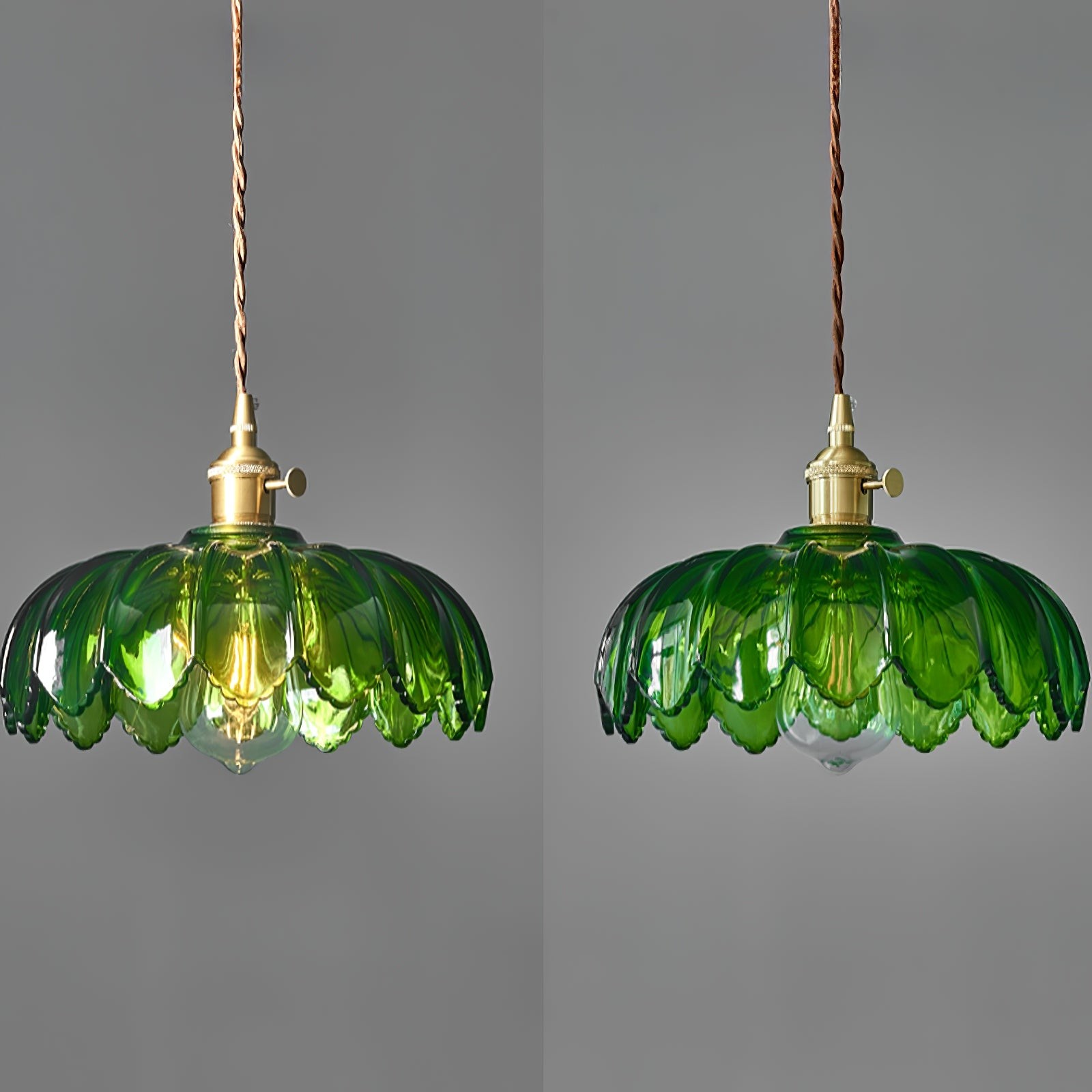 Retro Petal Green Pendant Lamp M58