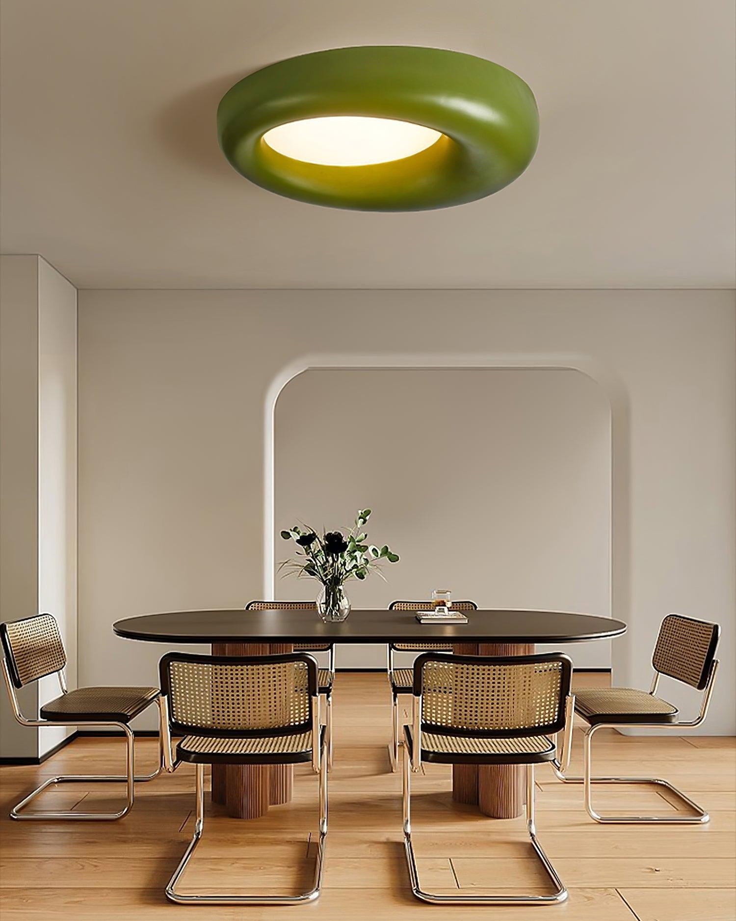 Center Offset Concentric Circle Acrylic Ceiling Lamp M413
