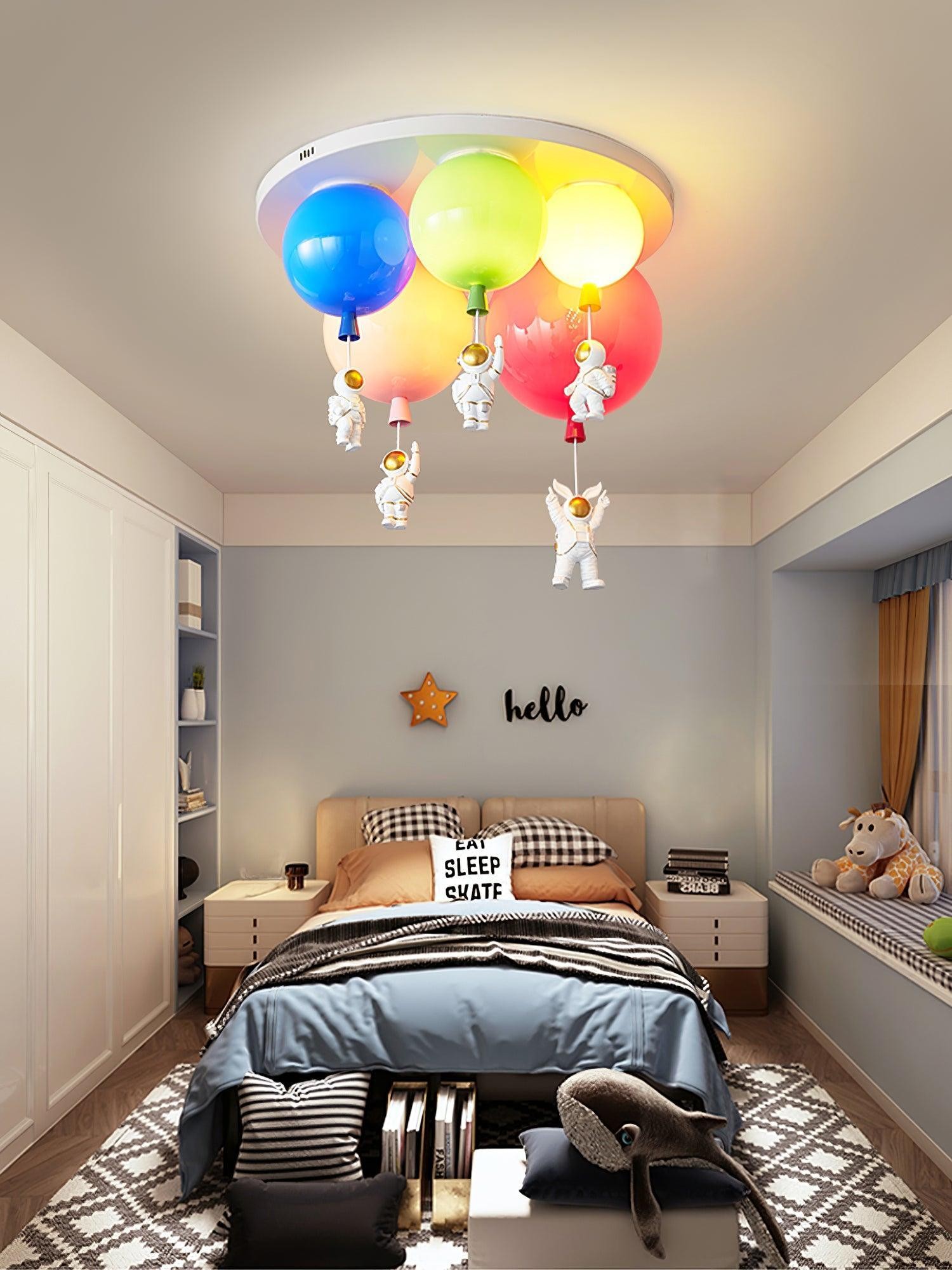 Astronaut Glossy Balloon Ceiling Lamp M494