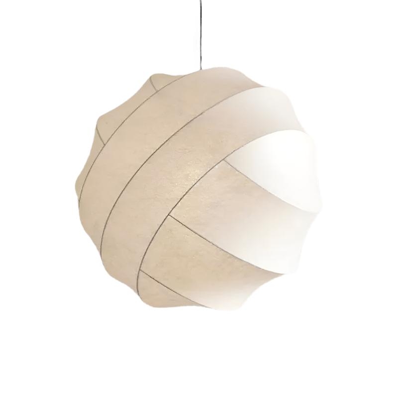 Wabi Sabi Silk Ball Japandi Pendant Light D883