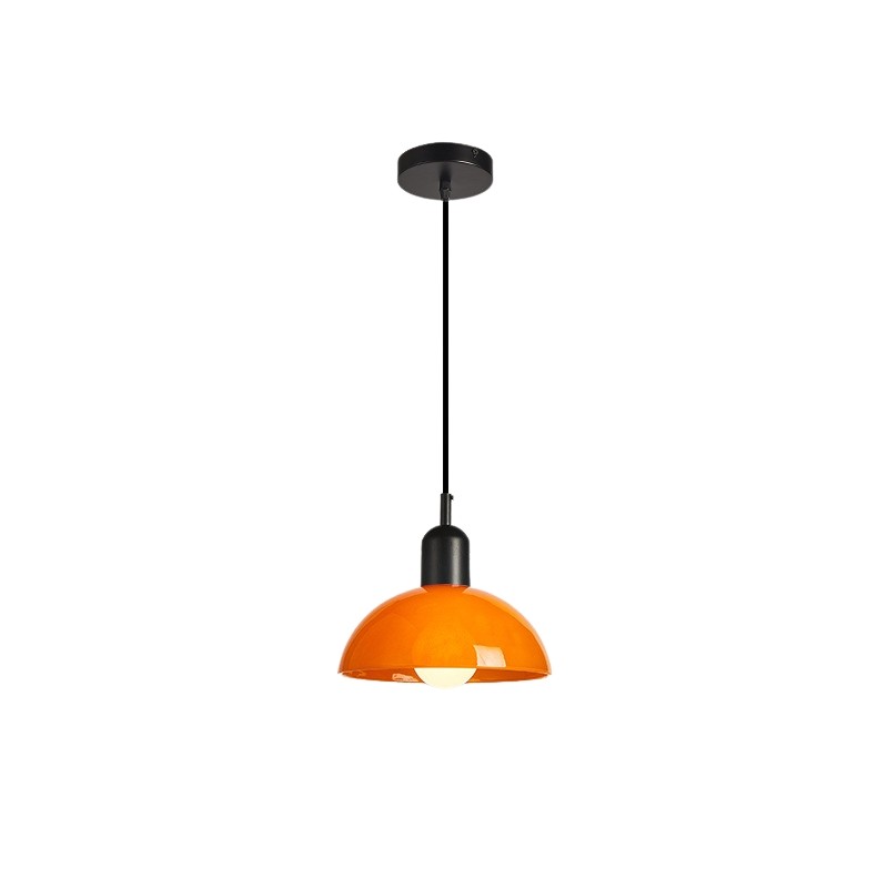 Bauhaus Stained Bowl Glass Pendant Light S164