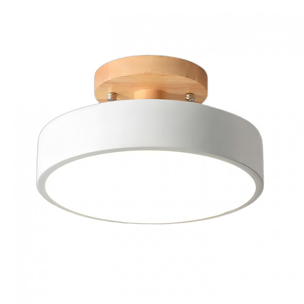 Nordic Macaroon Wooden Round Ceiling Lamp S82