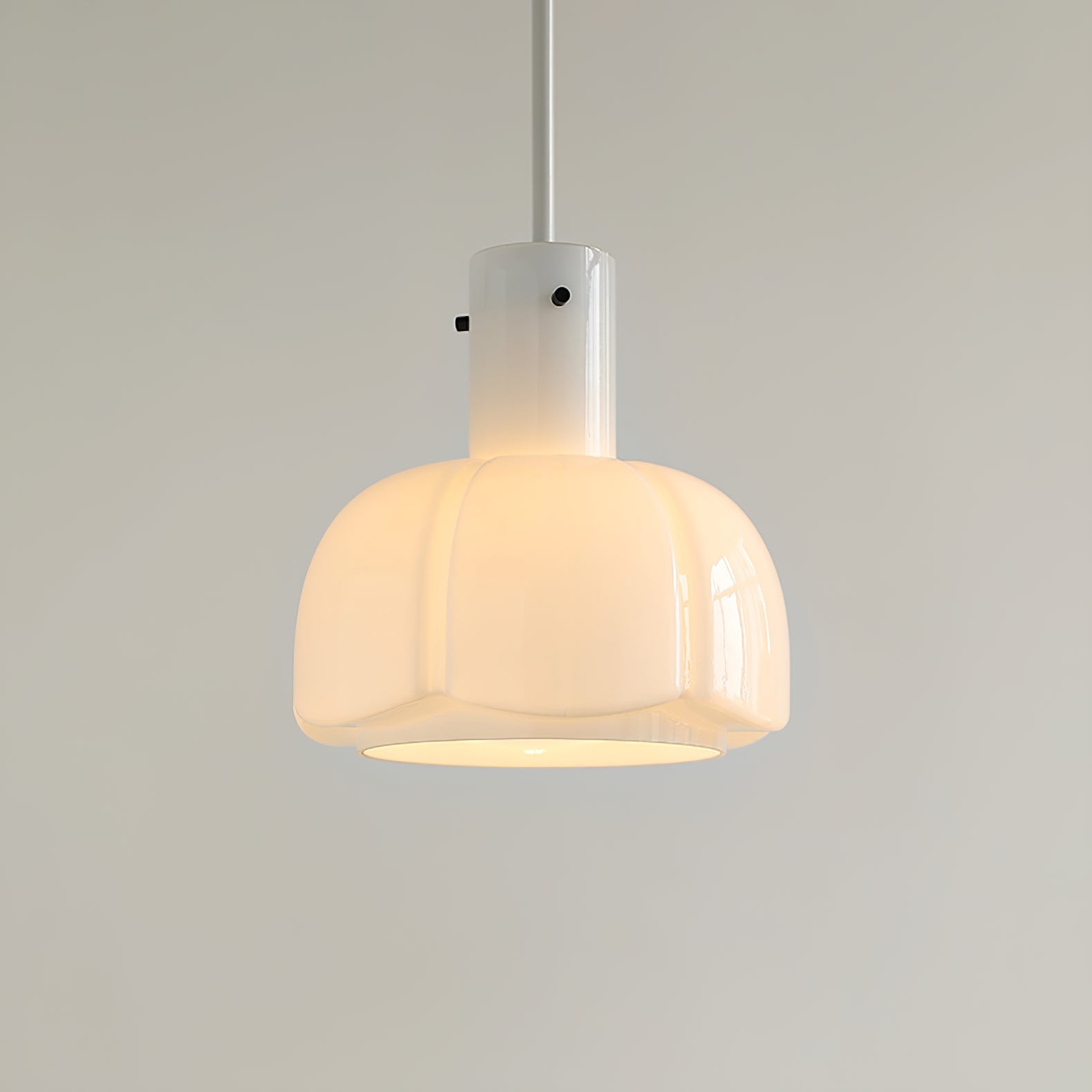 French Pastoral Style Petal Glass Pendant Light M123