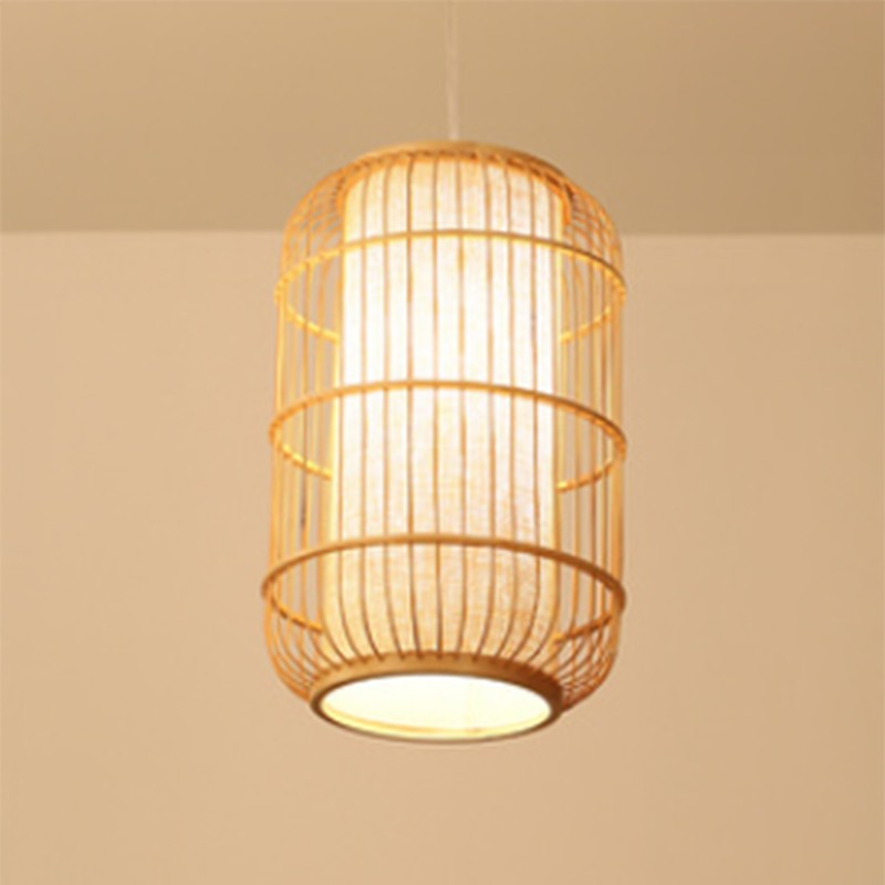 Design A CAGE Holz-Pendelleuchte – Produktansicht