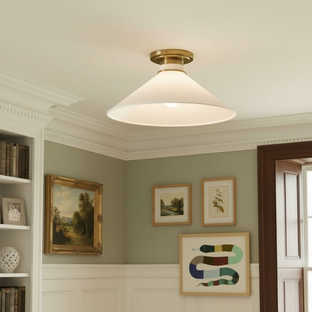 Aurenza Timeless Flush Mount Light - Farmhouse Design with Simple Elegant Charm T286