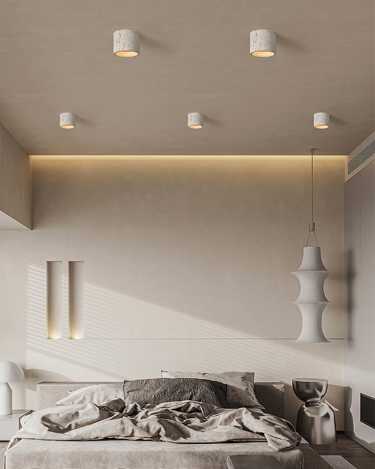 Modern Wabi-Sabi Cylindrical Ceiling Lamp M172