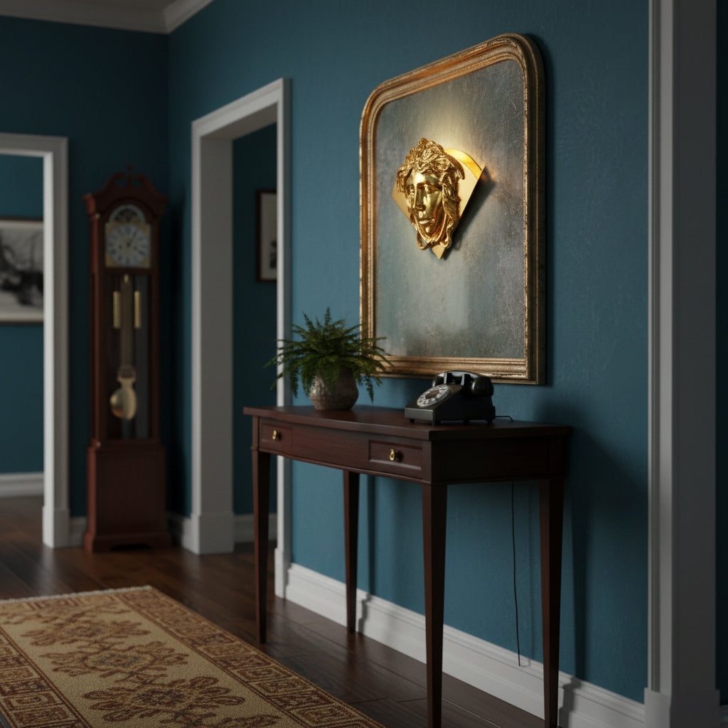 Sphinx Brass Wall Lamp D744
