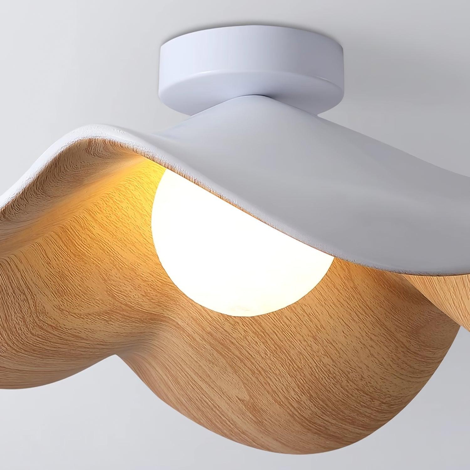 New Modern Simple Walnut Grain Ceiling Light M171