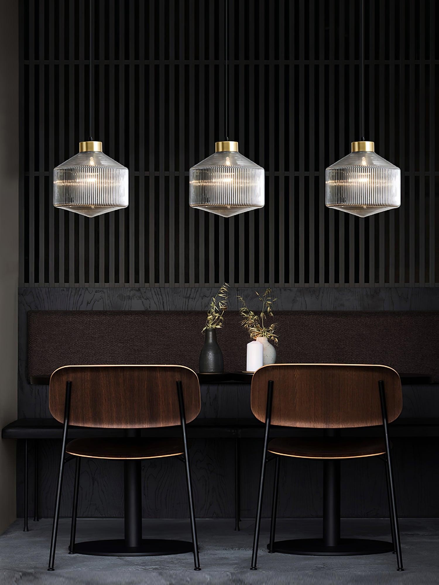 Striped Spinning Top Pendant Light M21