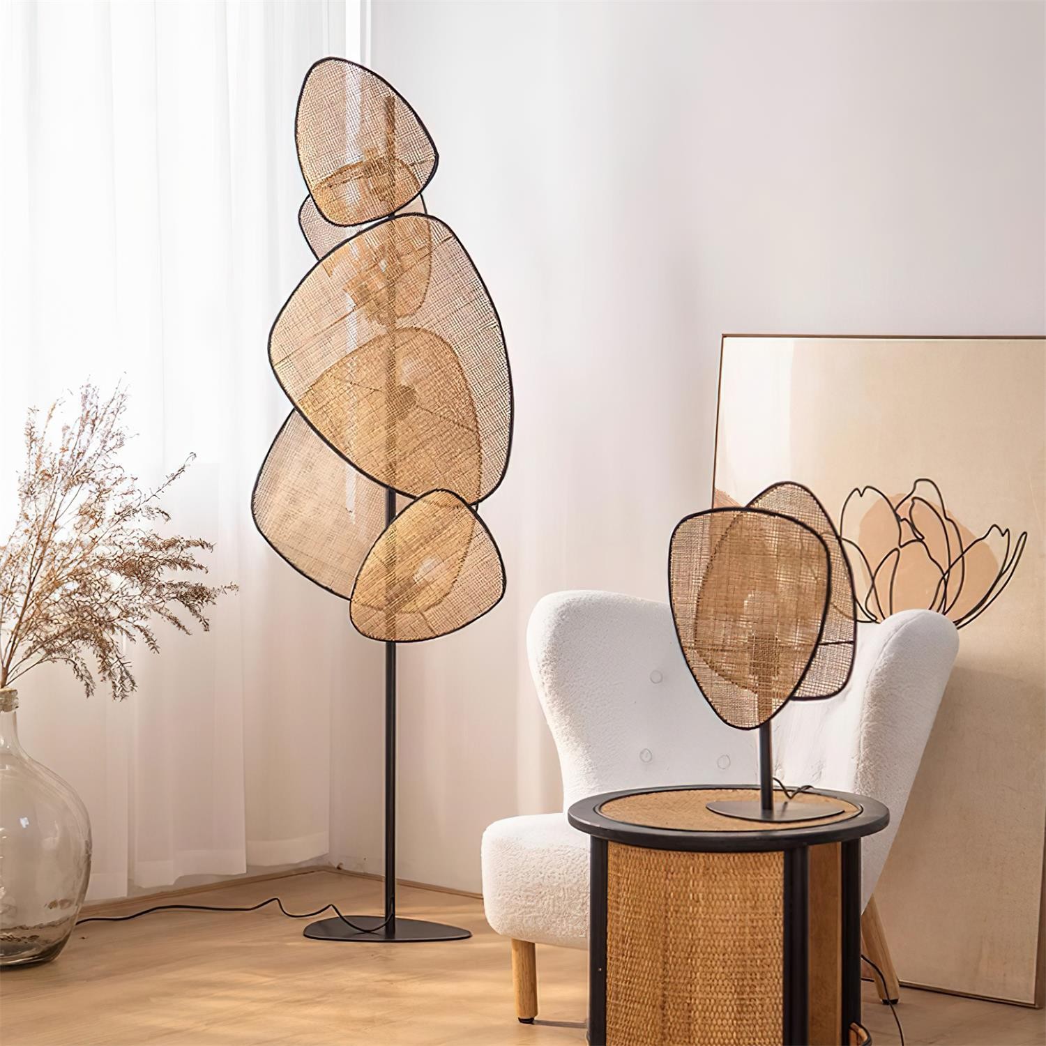 Creative Natural Rattan Floor Lamp M330