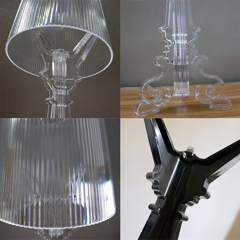Baroque Style Acrylic Bourgie Table Lamp For Bedroom