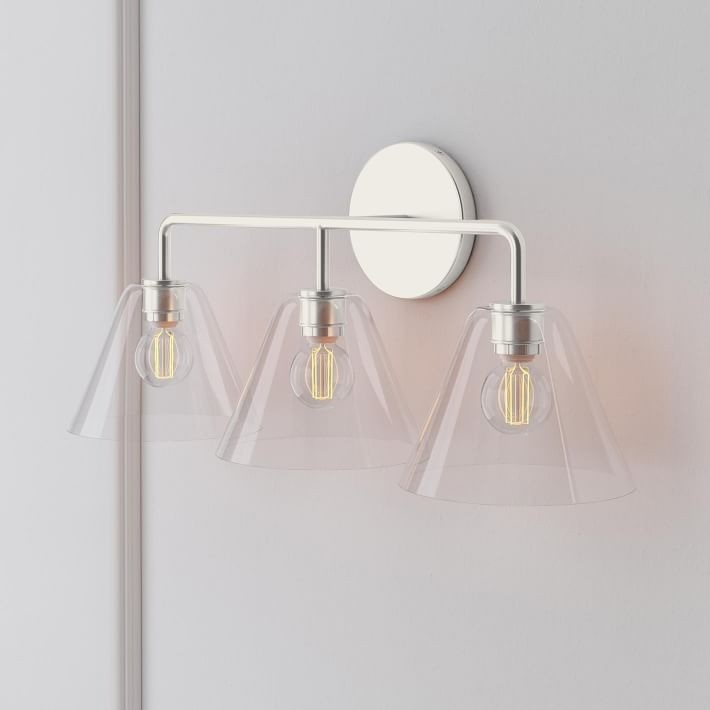 Conica Cone Wall Sconce - 1, 2, 3-Light Modern Glass Lighting T235