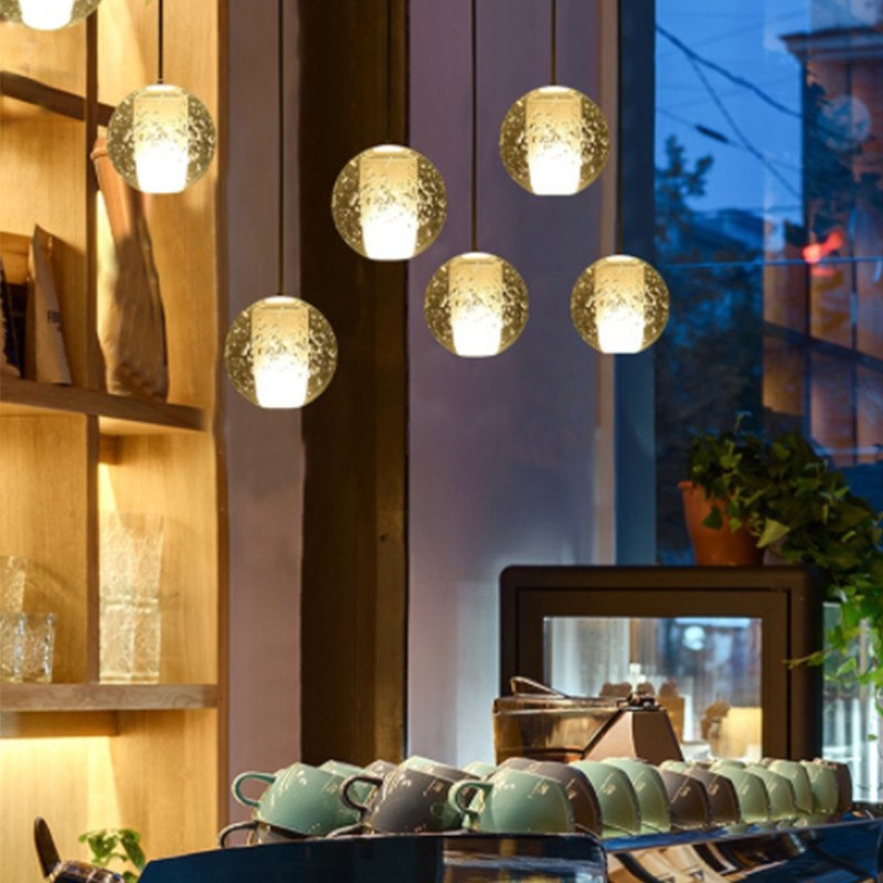 Crystal Ball Pendant Light For Living Room
