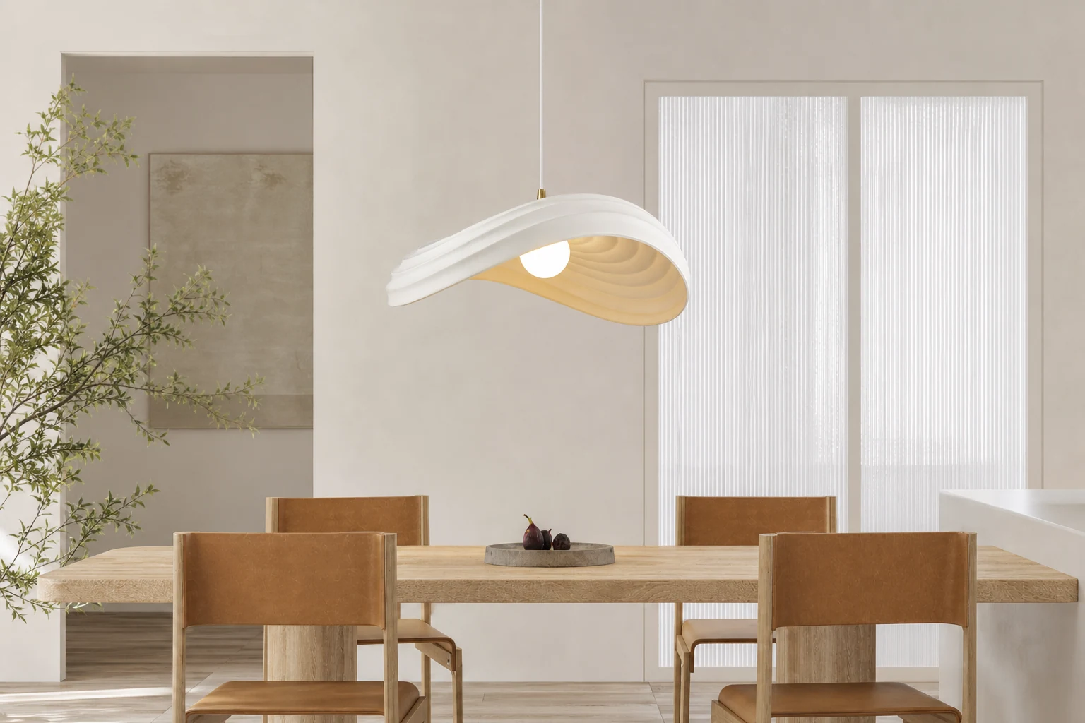 Lampa wisząca Navicula w scenie lifestylowej opartej na produkcie w kontekście