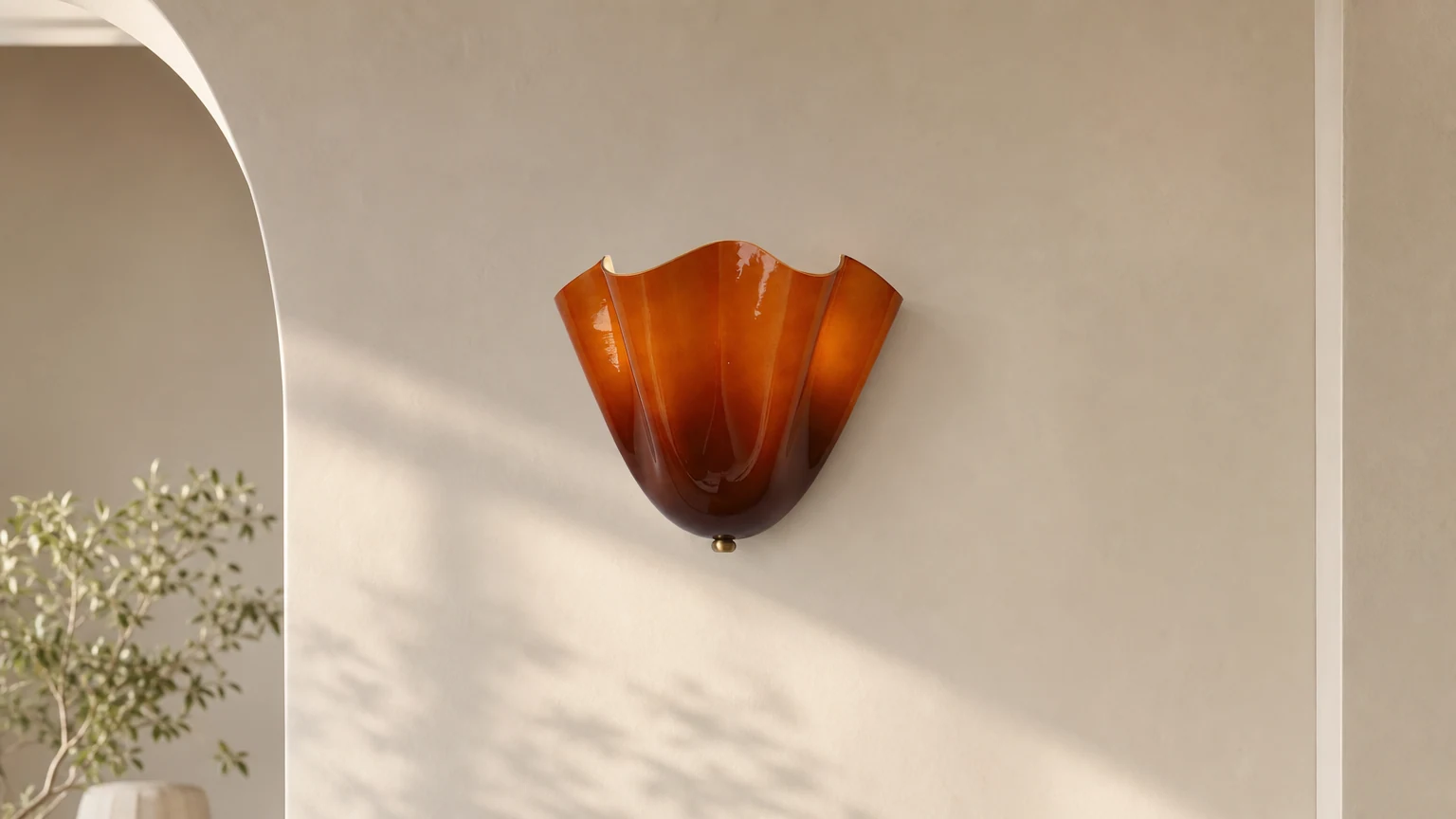 Colorful Bellina Wall Lamp P075 shown in a warm wall-mounted room setting