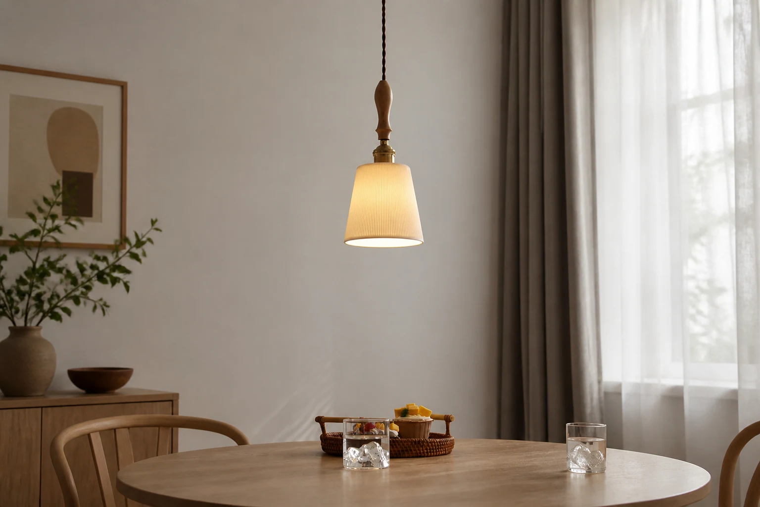 The Charming Chandelier Vintage D862 in a warm lifestyle room scene