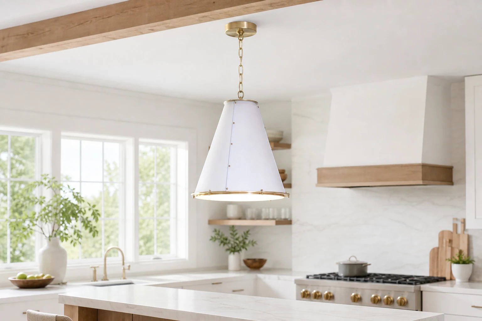 Lampa wisząca Pierrepont w uzupełniającej scenie lifestylowego pokoju