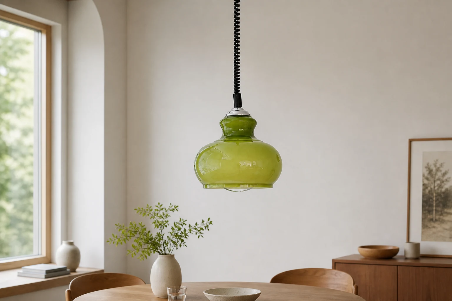 Lampa wisząca Lunea w scenie lifestylowej