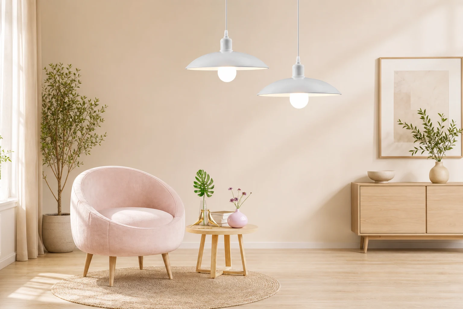 Lampa wisząca Factory D818 pokazana w scenie pomieszczenia z produktem w kontekście