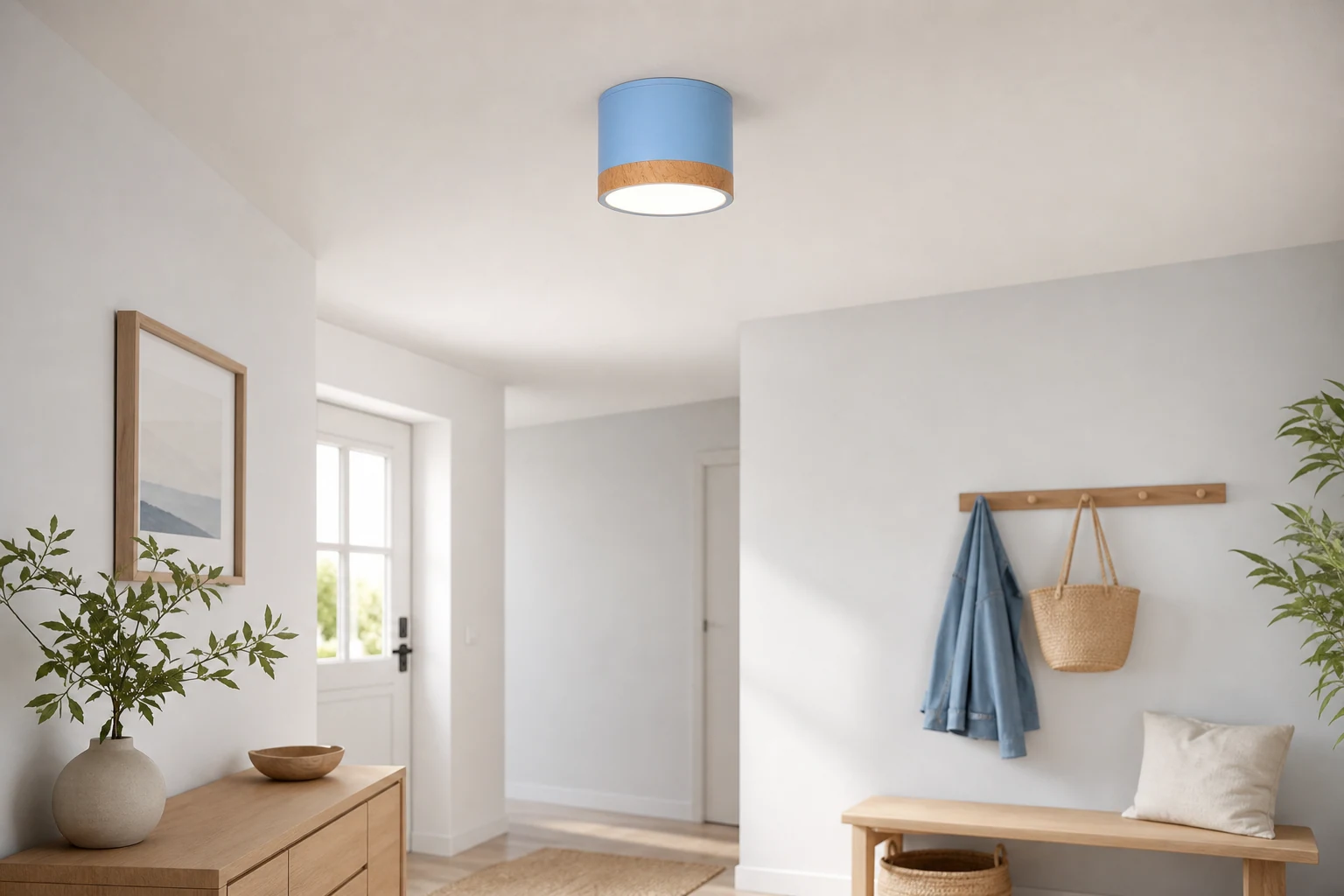 Spot de plafond Don D881 présenté dans un espace de vie