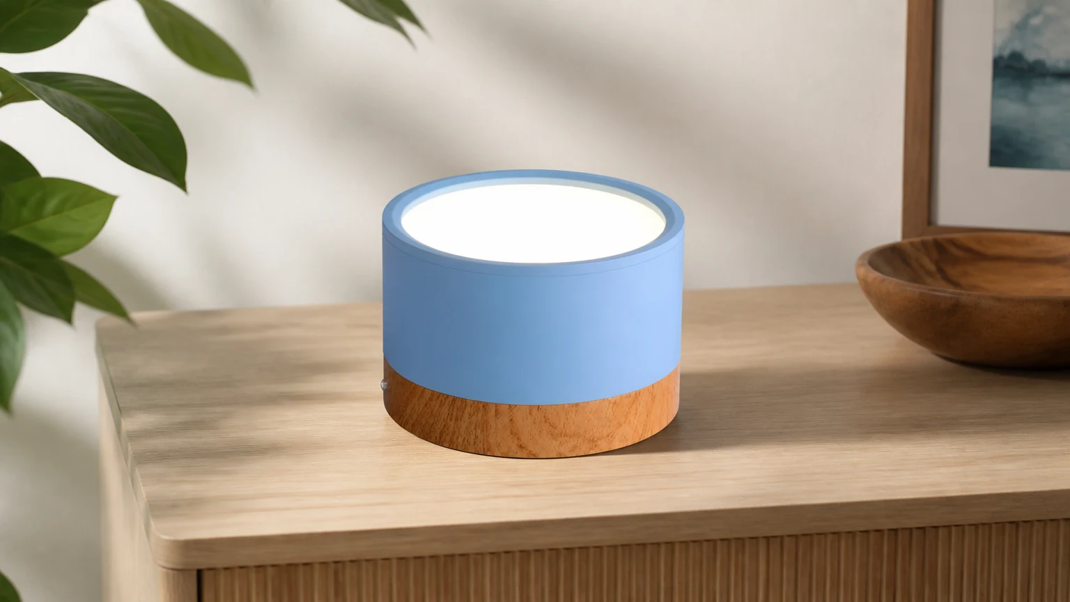 Plafonnier moderne Don Nordic D881 installé dans une pièce moderne et épurée