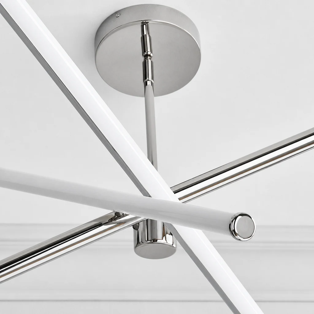 Close-up detail of the French Skirt Pendant Lamp glass shade and finish
