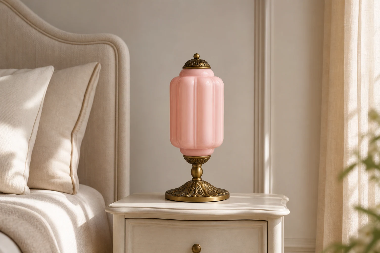 Lampa retro Eloise w stylu kompaktowej dekoracyjnej lampy stołowej