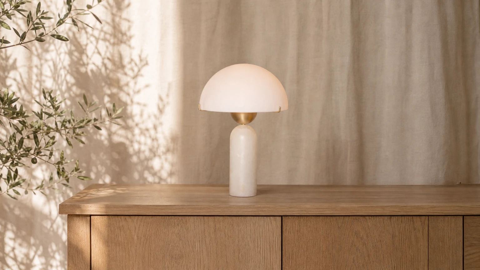 Lampa stołowa Peono Alabastrowa D440