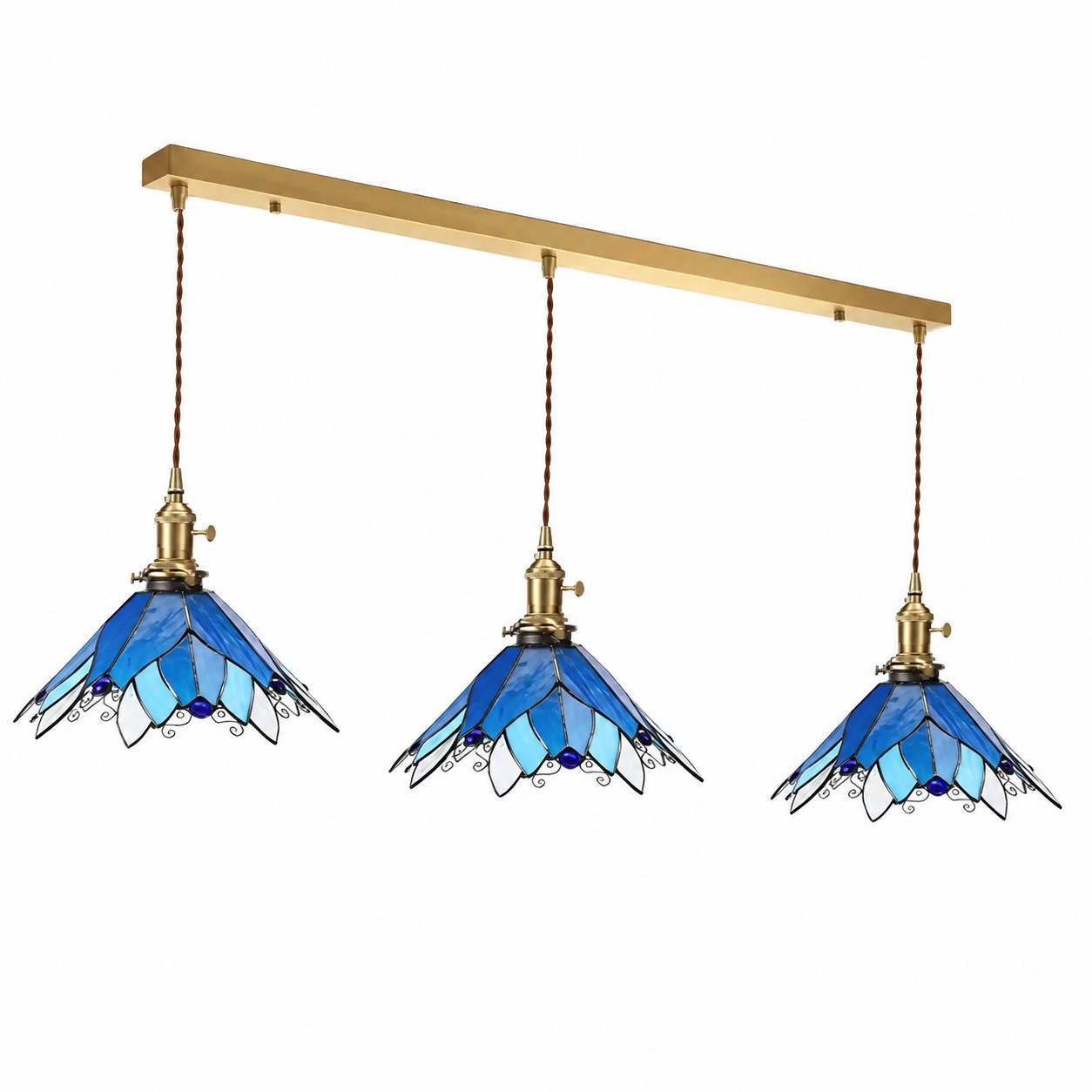 Handcrafted Stained Glass Pendant Light Collection