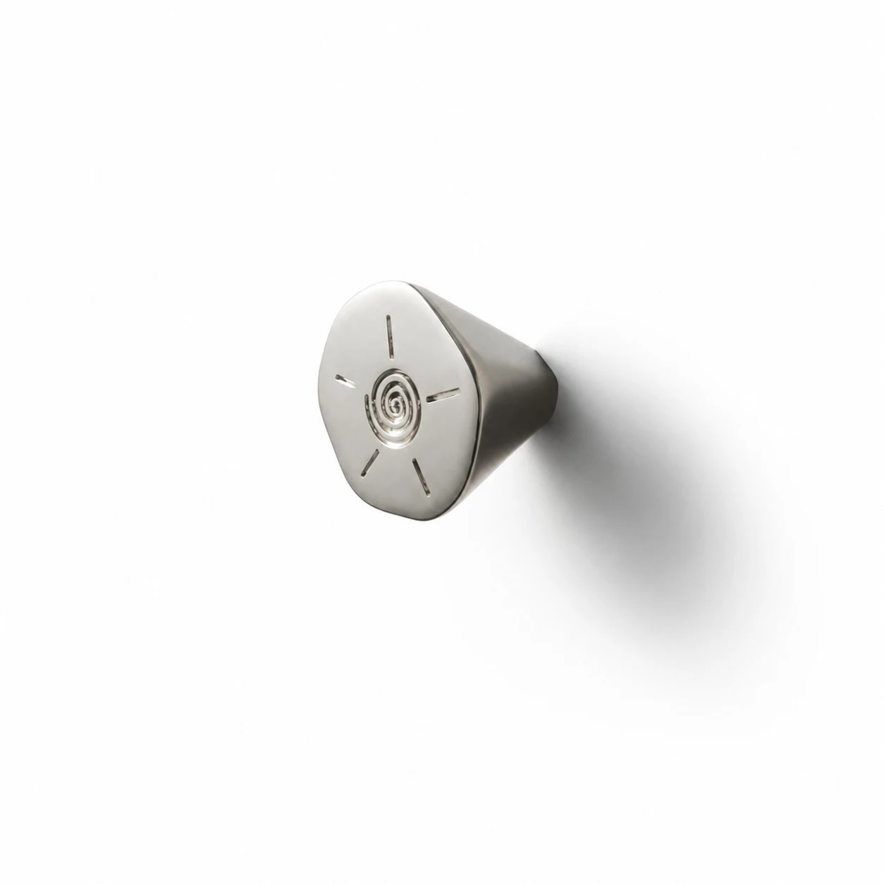 Installed scale of single-hole cabinet knob