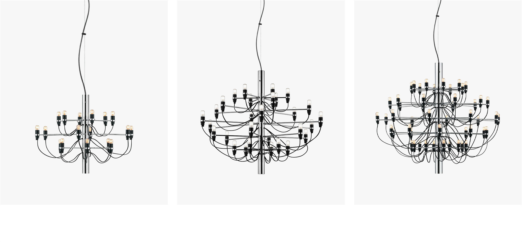 Silver 2097 chandelier colors and sizes