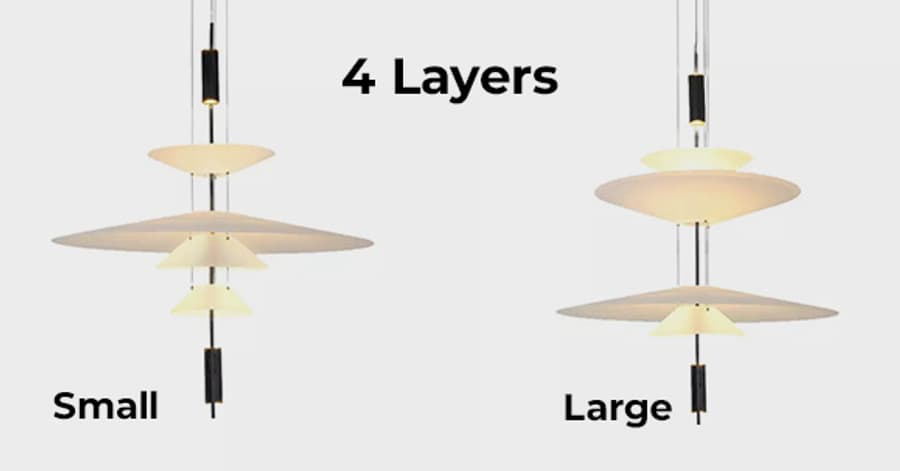 4-layer Flamingo pendant light styles