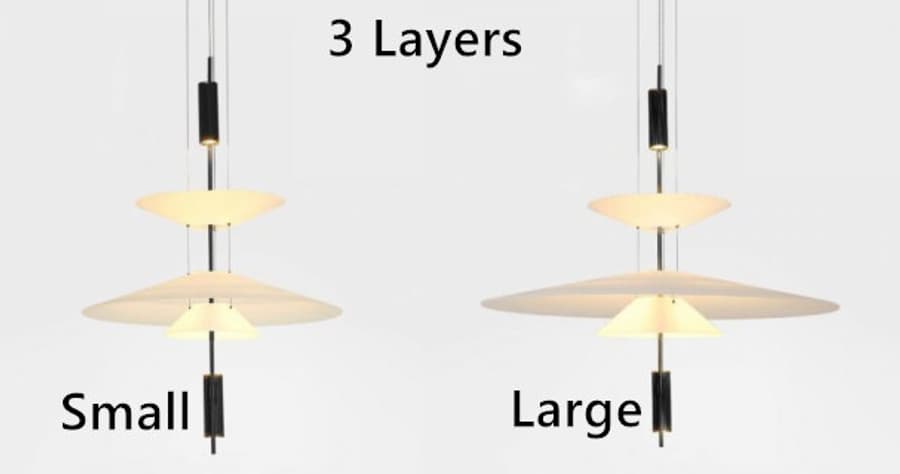 3-layer Flamingo pendant light styles