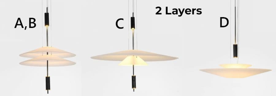 2-layer Flamingo pendant light styles