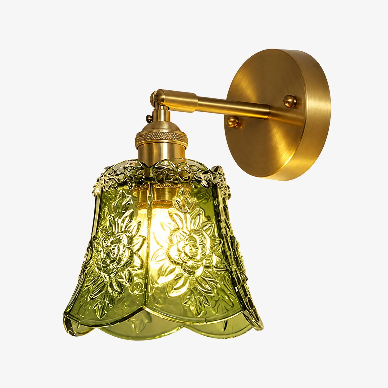 Green Carved Floral