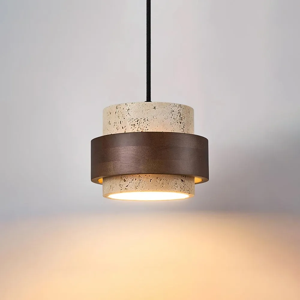 Cylinder Travertine Pendant Lamp M271