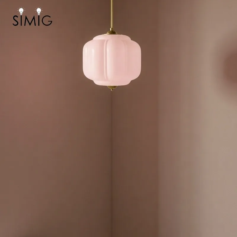 Vintage Cream Glass Pendant Light – Eloise Retro Chandelier S195
