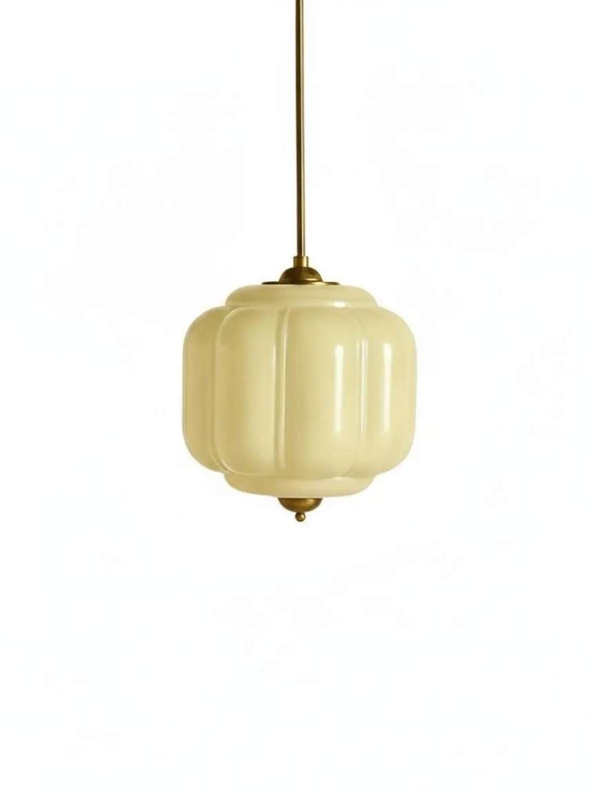 Eloise Vintage Glass Chandelier - Milk Glass Home Accent T289