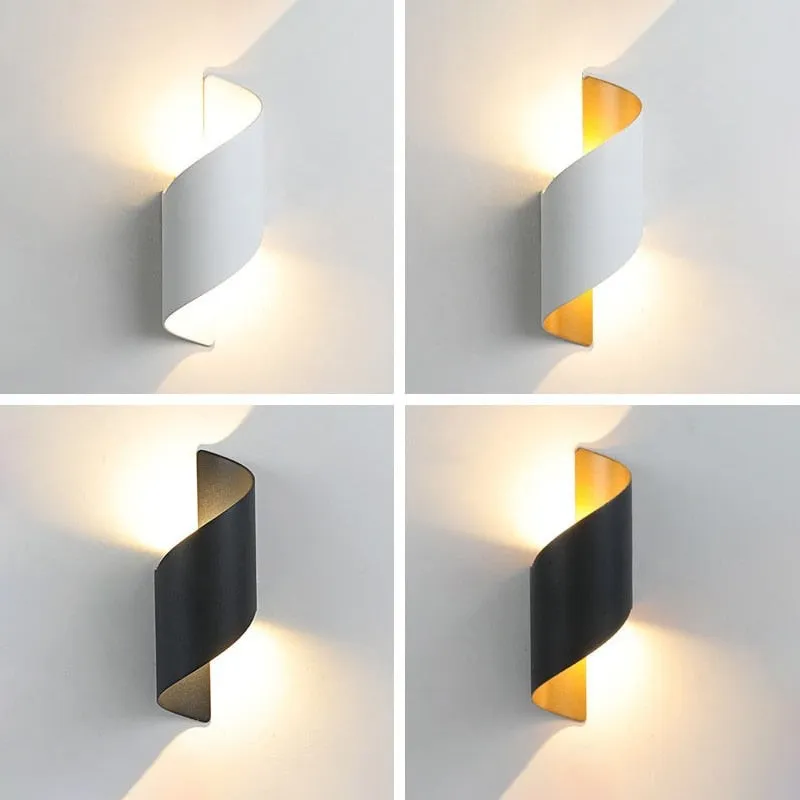 Modern Curl Twisted LED Wall Light M137