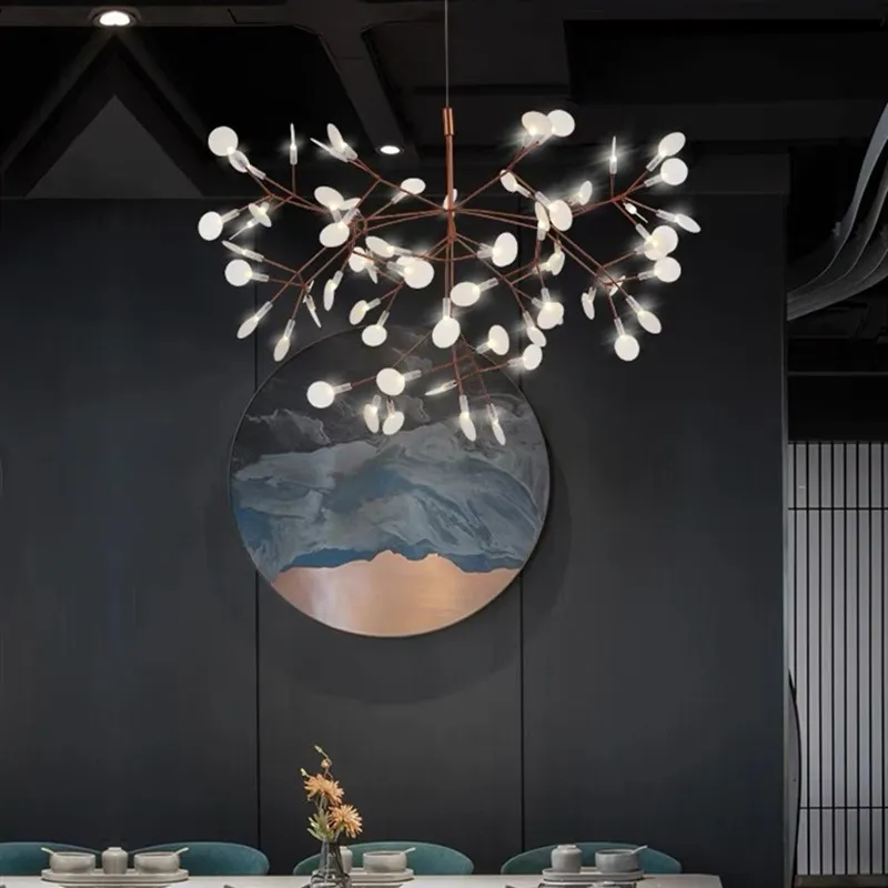 Scandinavian Branching LED Chandelier for Living Room
