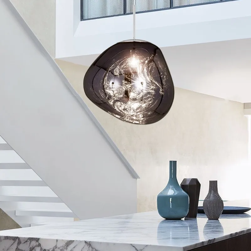 Dynamic Surface Pendant Light For Living Room S09