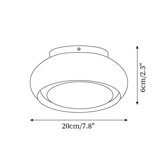 Atmospheric Simple Double Disc Ceiling Light M207