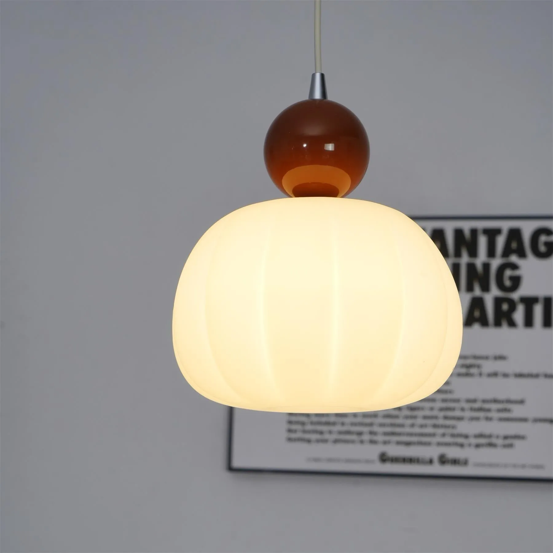 French Vintage Cream Pendant Lamp M129