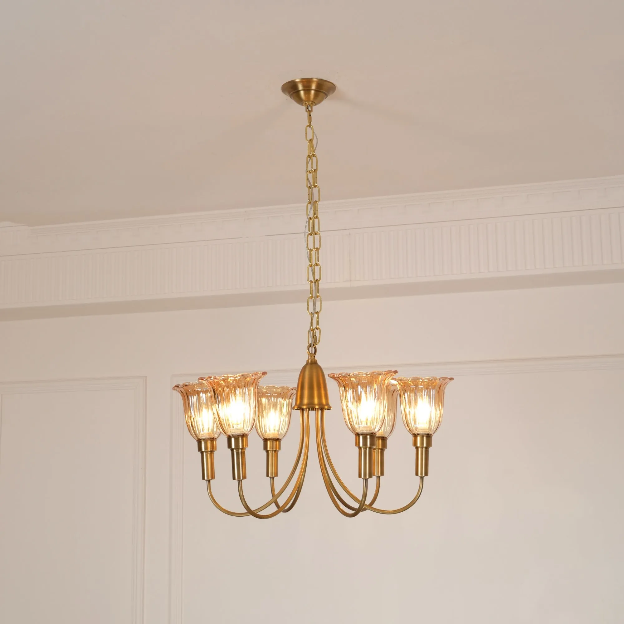 Columbia Brass Chandelier D505
