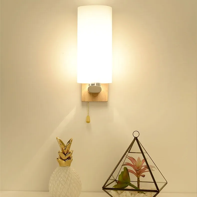 Indoor Modern Wooden Wall Lamp