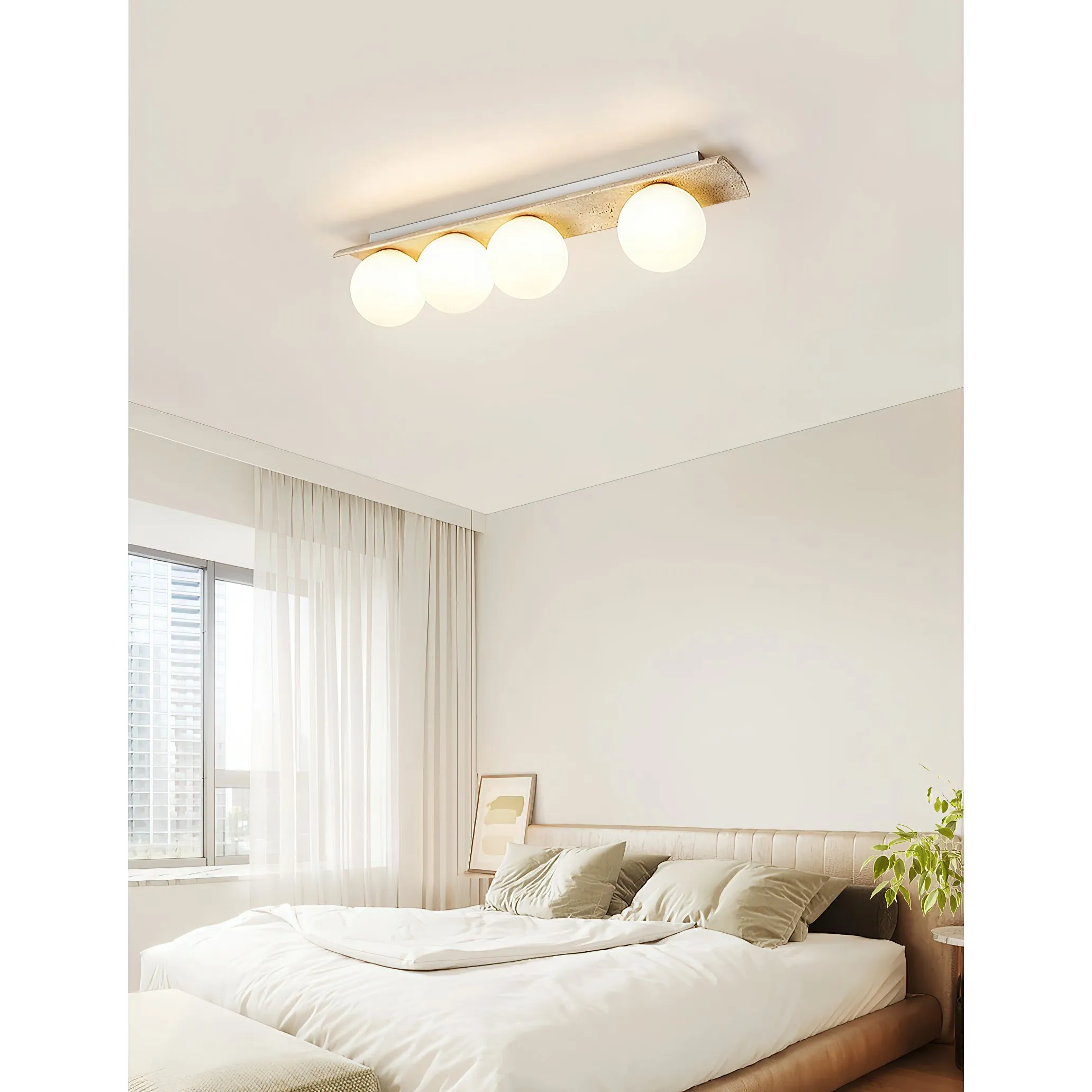 Bianca Globe Ceiling Lamp D689
